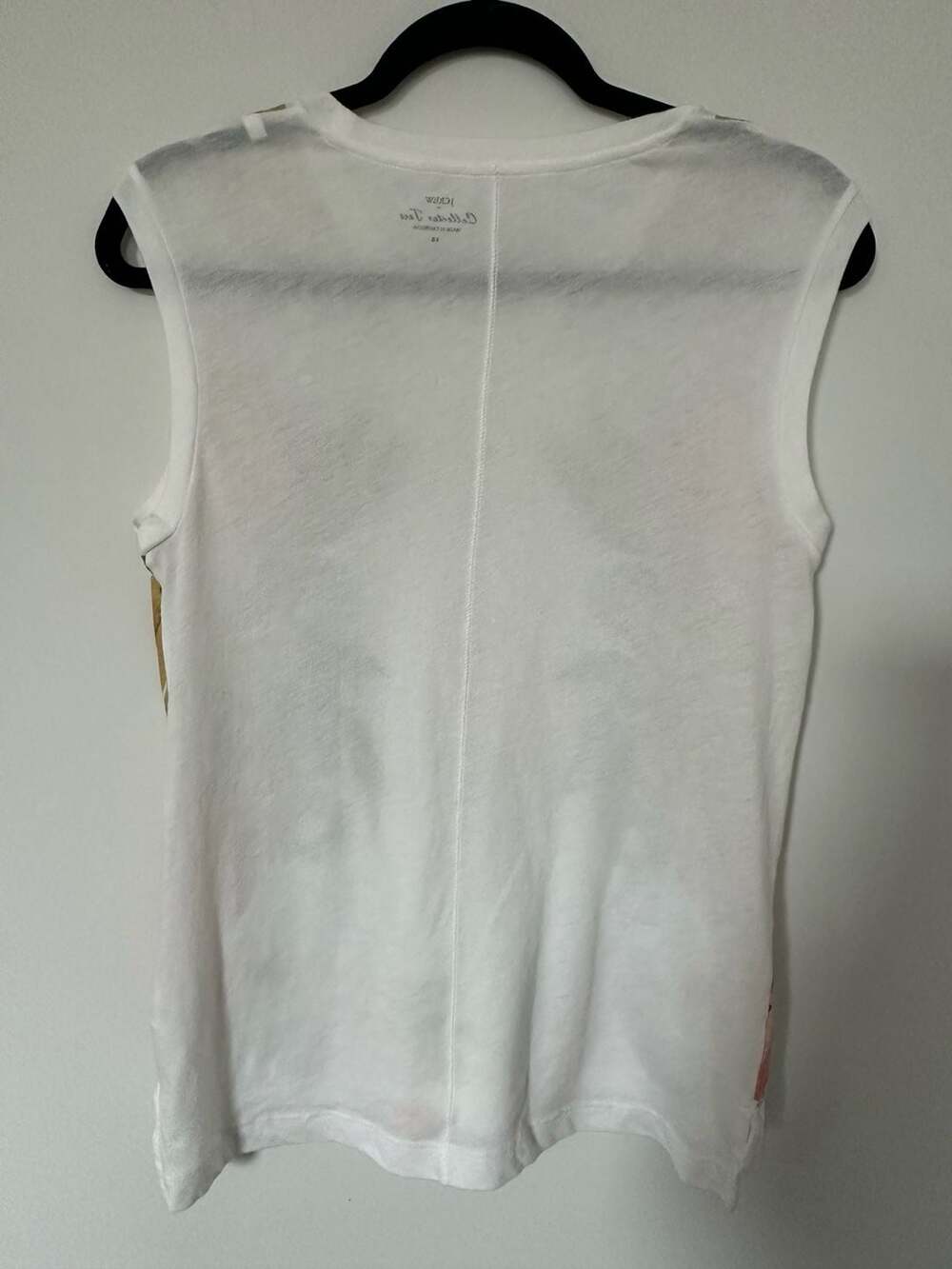 J. Crew Collector Tees Tropical Fruit Salad Sleeveless Tank Top White XS - Picture 4 of 4
